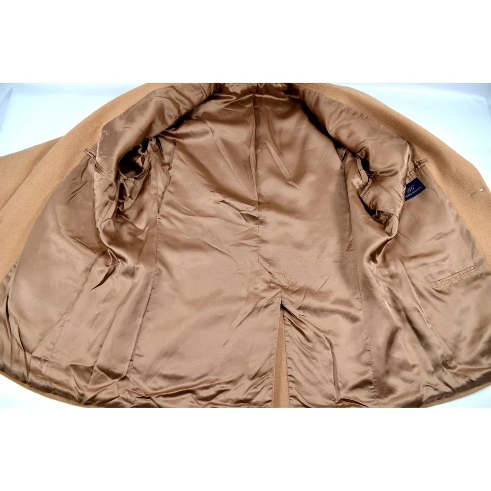 Brooks Brothers 346 Men's 100% Camel Hair Tan Jacket Blazer Sport Coat Size 46 R